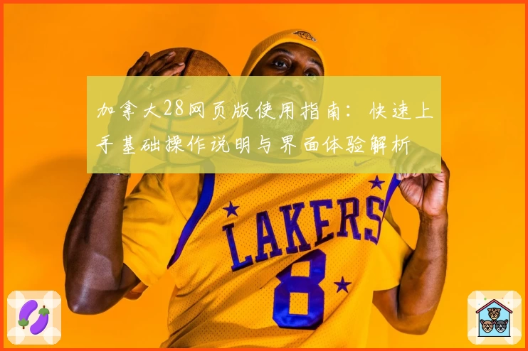 加拿大28网页版使用指南：快速上手基础操作说明与界面体验解析